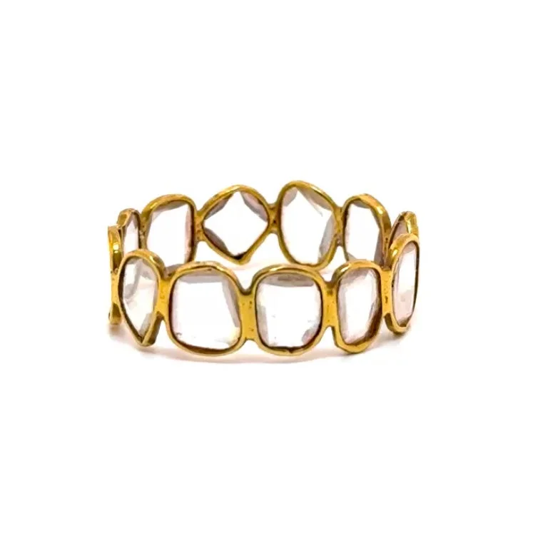 Ladies textured rings-Slice Moissanite Braided Ring