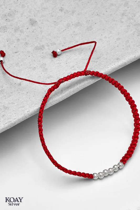 Ladies handmade bracelets-Balls Bracelet (Red)