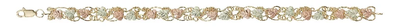 Ladies solid gold bracelets-8297-7.75  BHG BRACELET