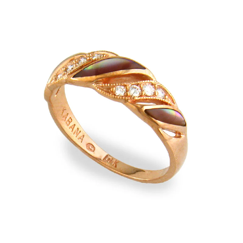 Ladies fashion rings-Kabana Inlay Ring