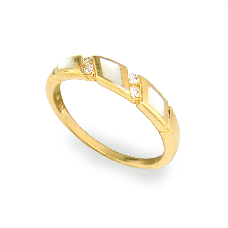 Ladies oval-shaped rings-Kabana Inlay Ring