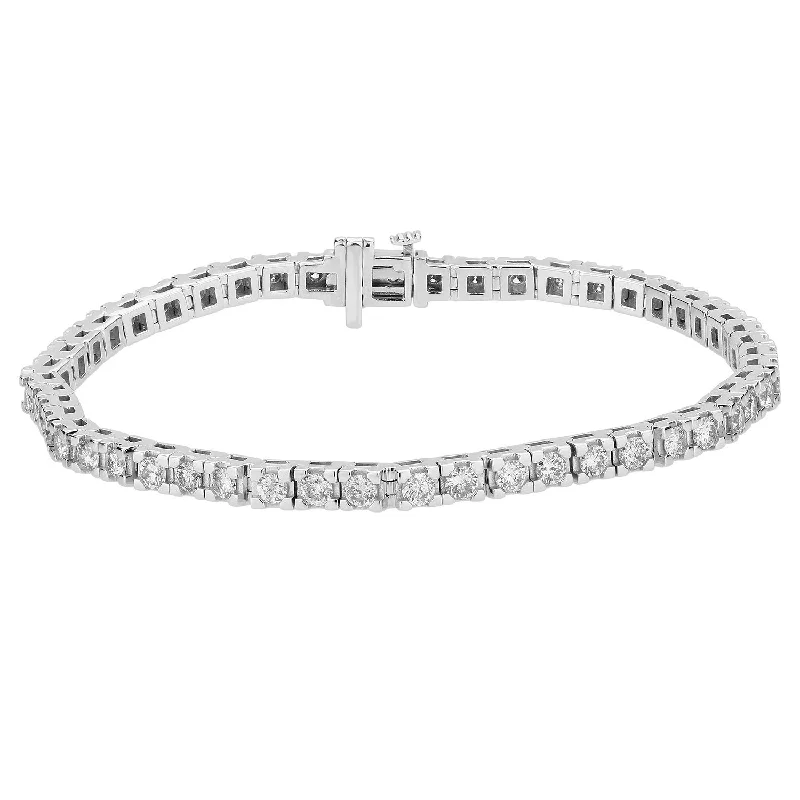 Ladies chain bangles-WHBC500-W4S 5 CTTW  Line Bracelet
Diamond Bracelet