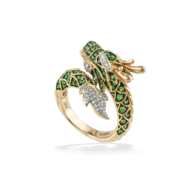 Ladies vintage rings-Effy Dragon Ring