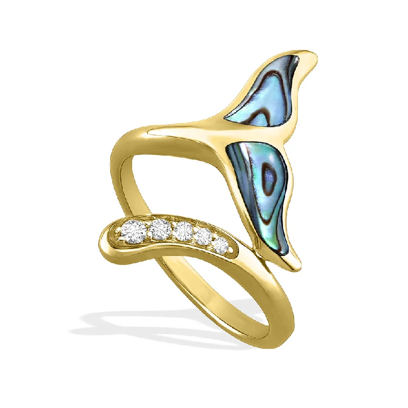 Ladies rings with intricate designs-Whale Tail Ring