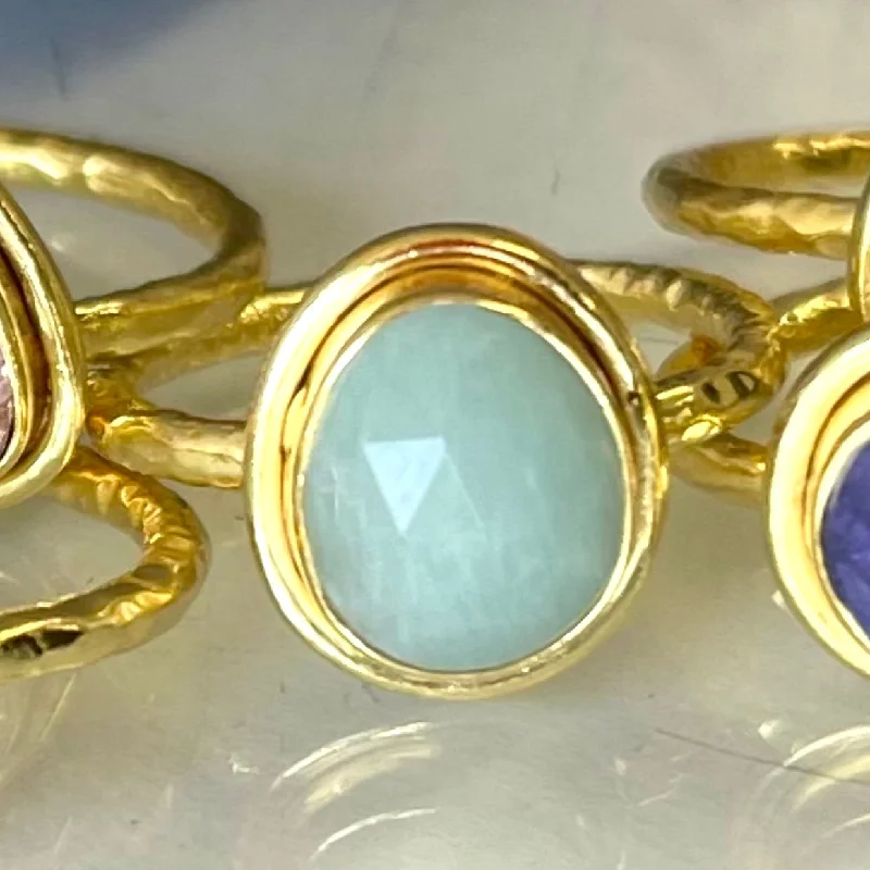 Ladies luxury rings-Candy Gemstone