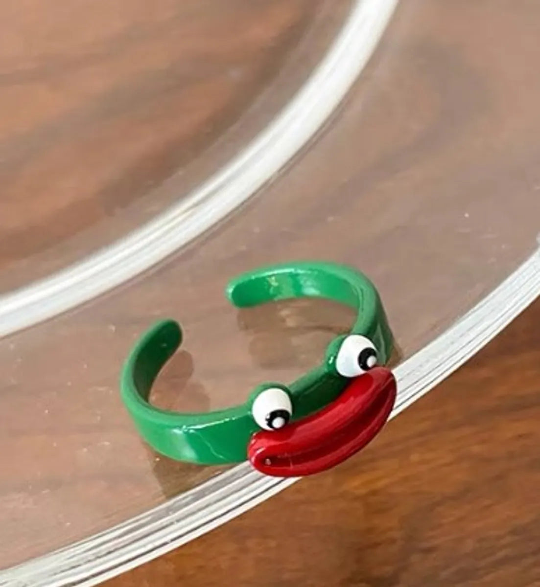 Red Sausage Mouth Ring