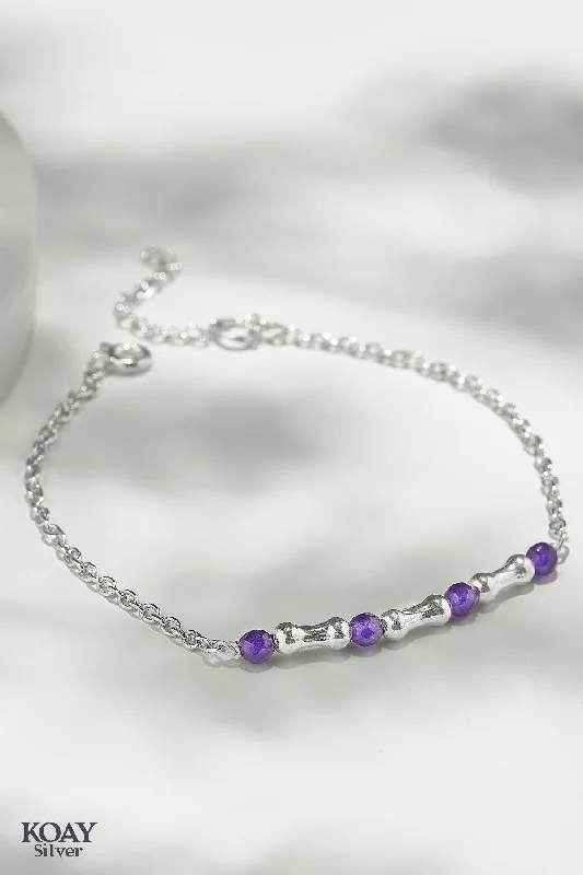 Ladies stretch bracelets-Purple B&P Bracelet