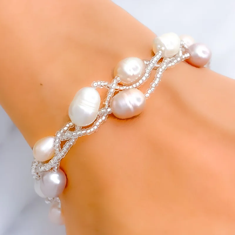 Ladies chain bangles-BF Special - Pearl Bracelet