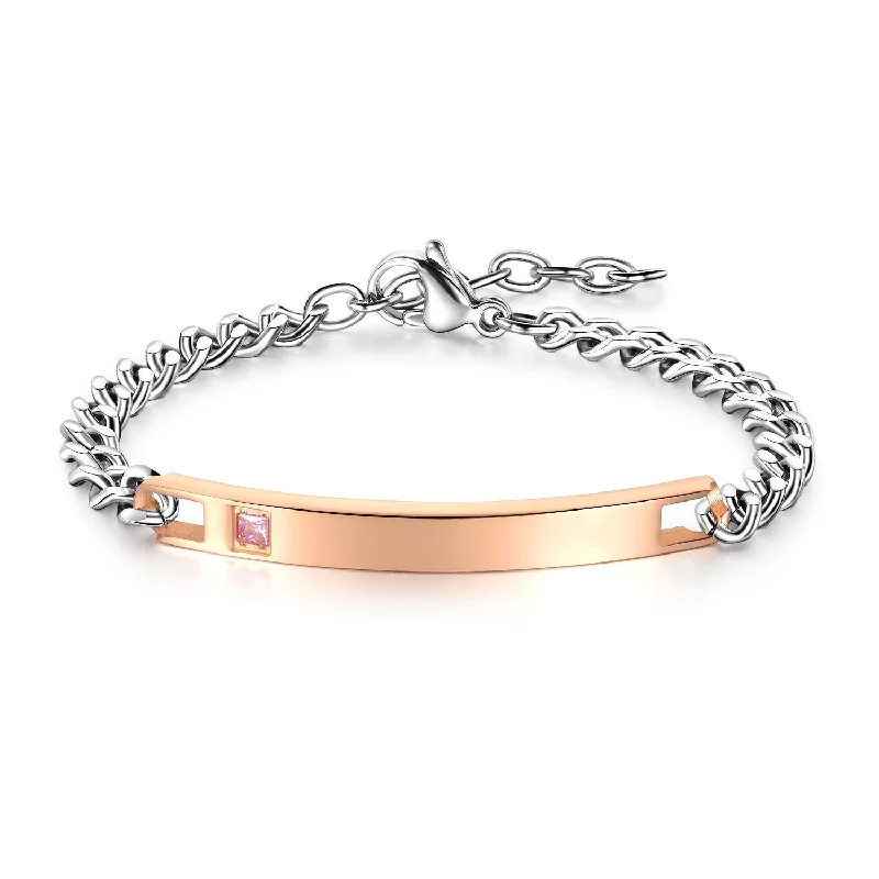 [886] Women's Glossy Rose Gold Plated