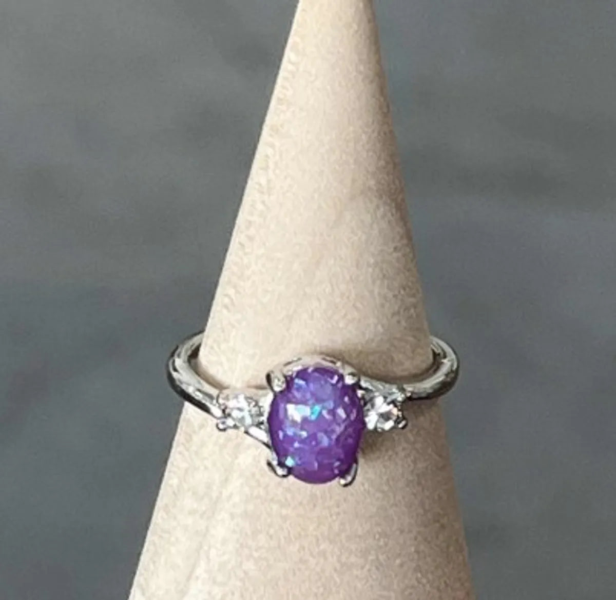 Opal Ring-Purple