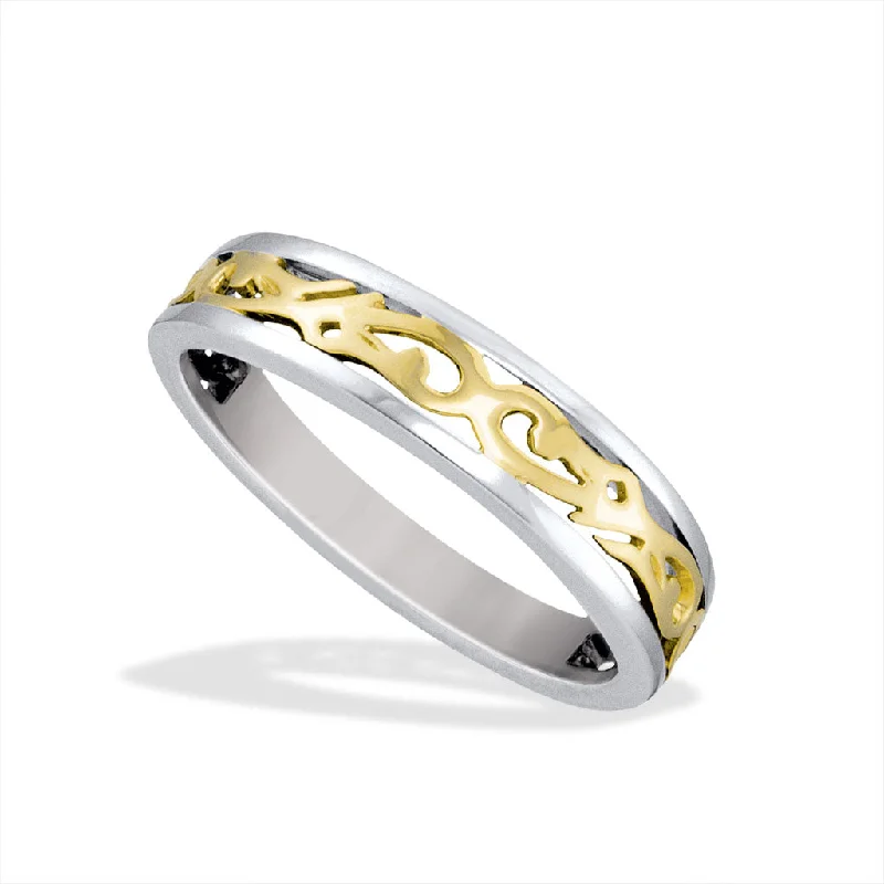 Ladies ring sets-Nalani Tapered Ring