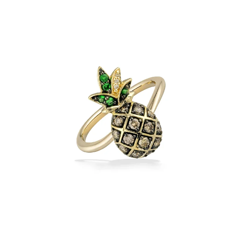 Ladies diamond fashion rings-Le Vian Aloha Collection Pineapple Ring