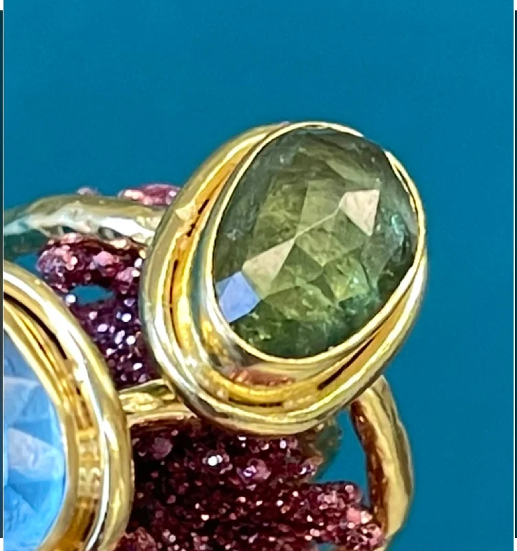 Ladies decorative rings-Candy Gemstone Ring