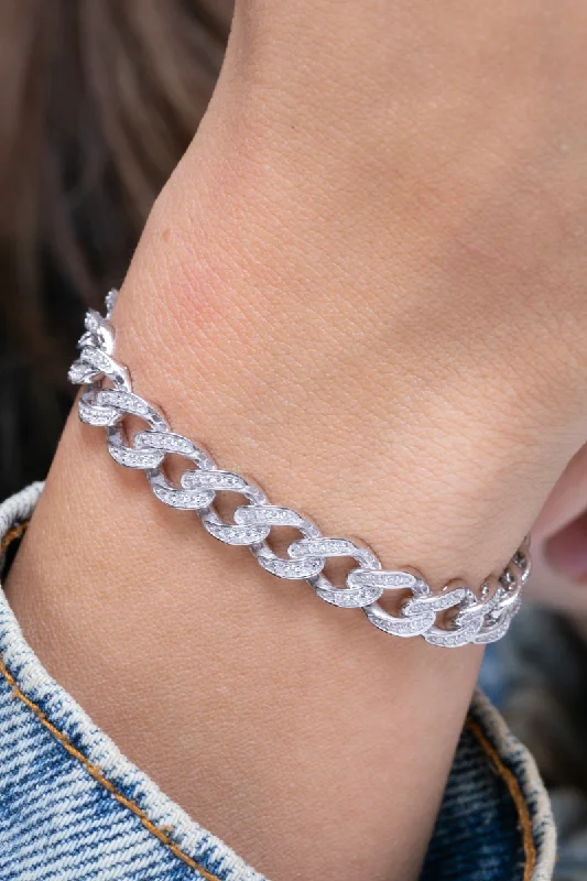 Ladies personalized bracelets-Zircon Gourmet Bracelet