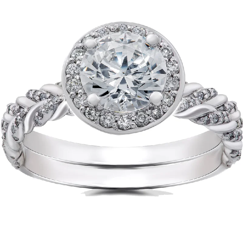 14k white gold