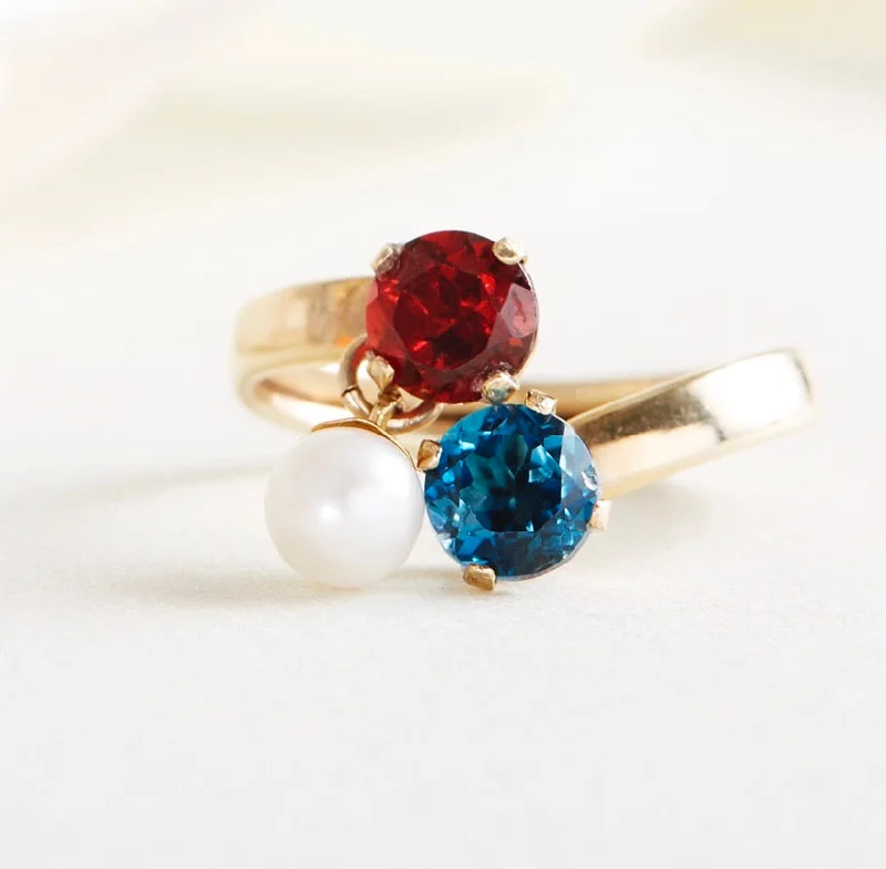 Ladies birthstone rings-American Ring