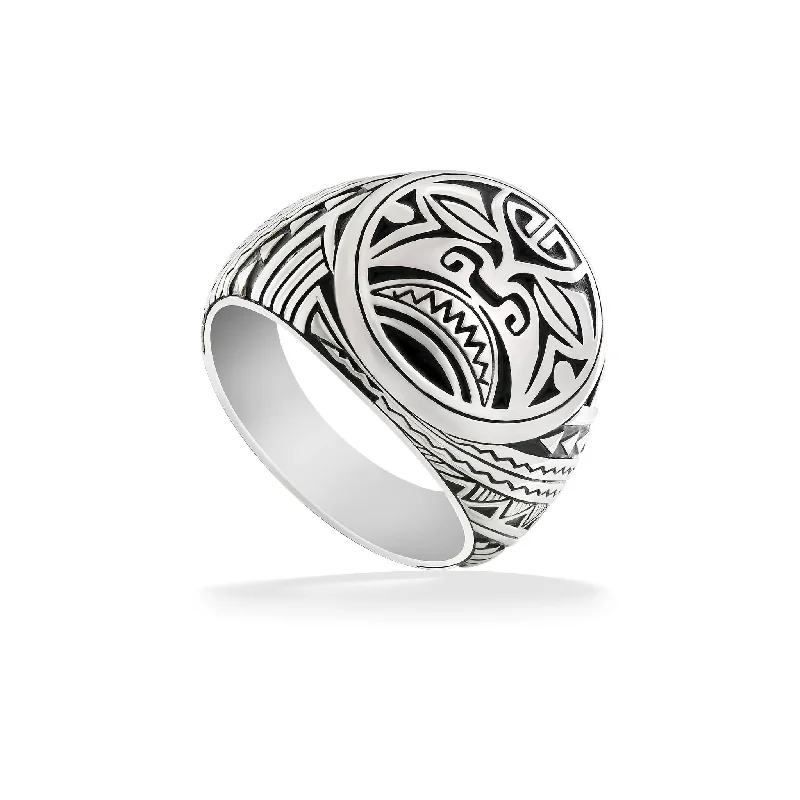 Ladies minimalist rings-Effy Tribal Ring, Size 12