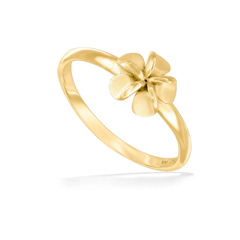 Ladies vintage rings-Plumeria Ring