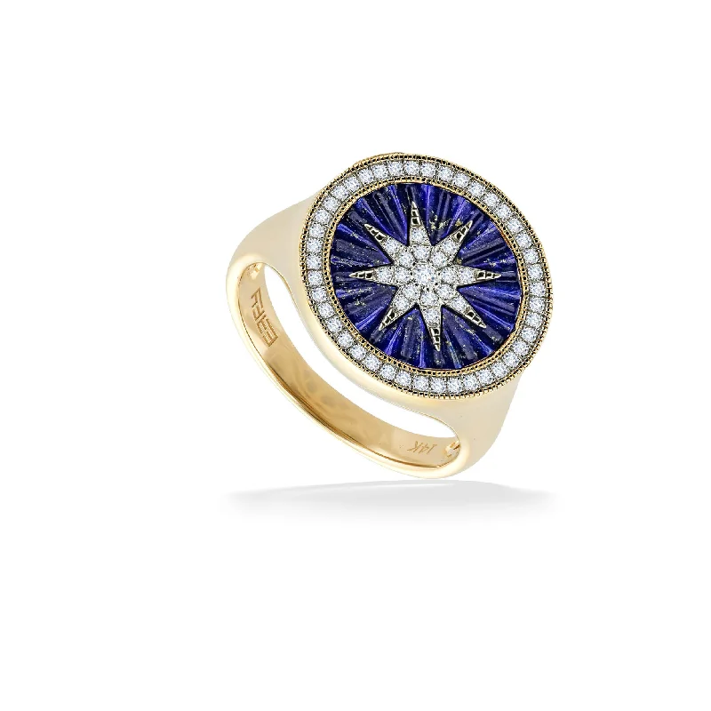 Ladies stackable rings-Effy Compass Star Ring