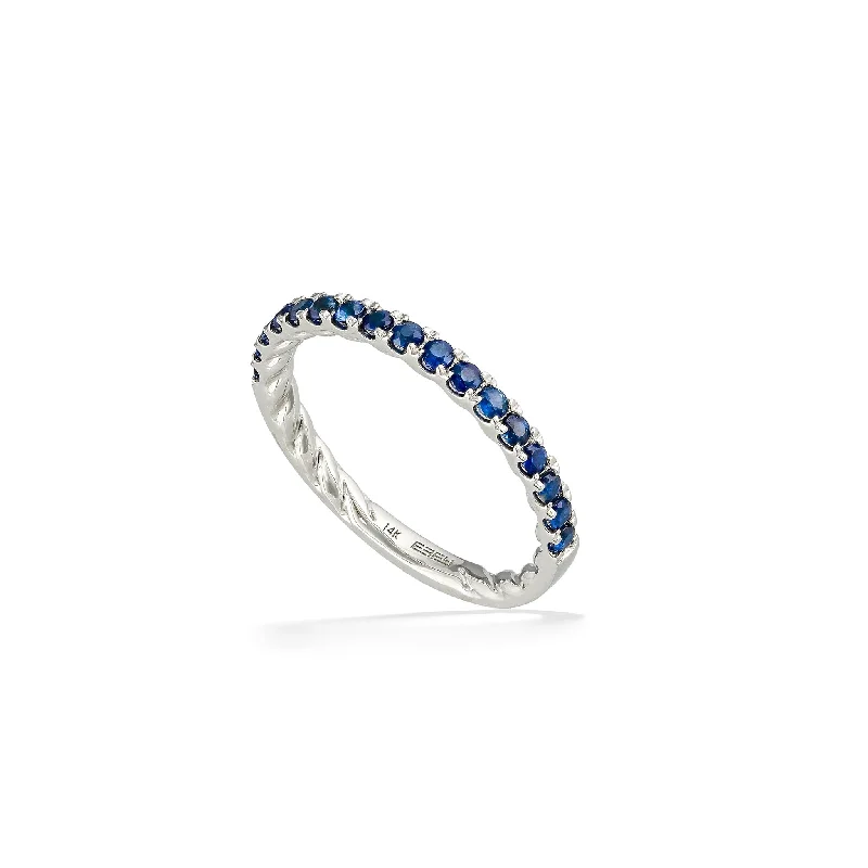 Ladies rings with diamonds-Effy Blue Sapphire Ring