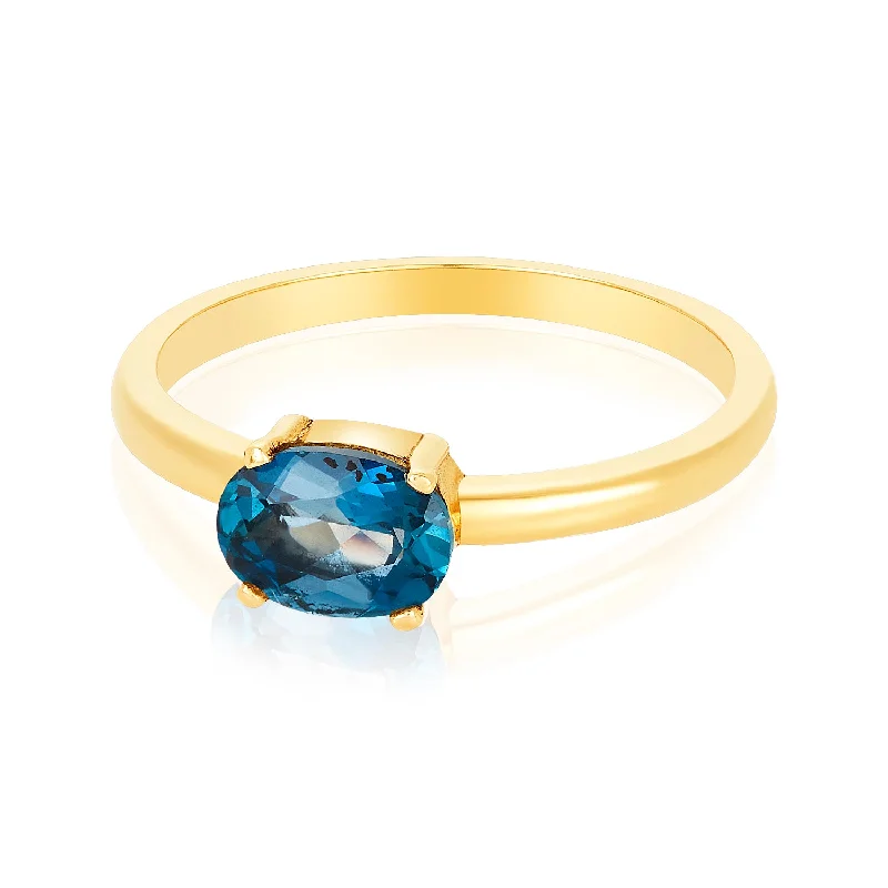 Ladies three-stone rings-Horizontal Isabella Ring II