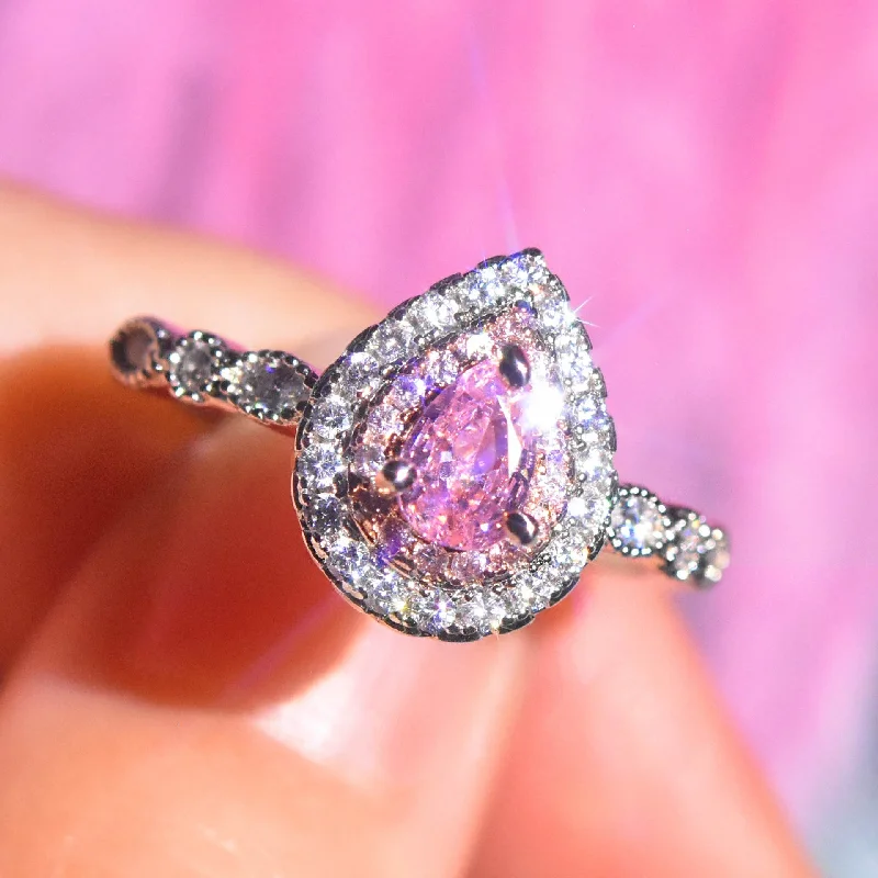 Pink Diamond Ring