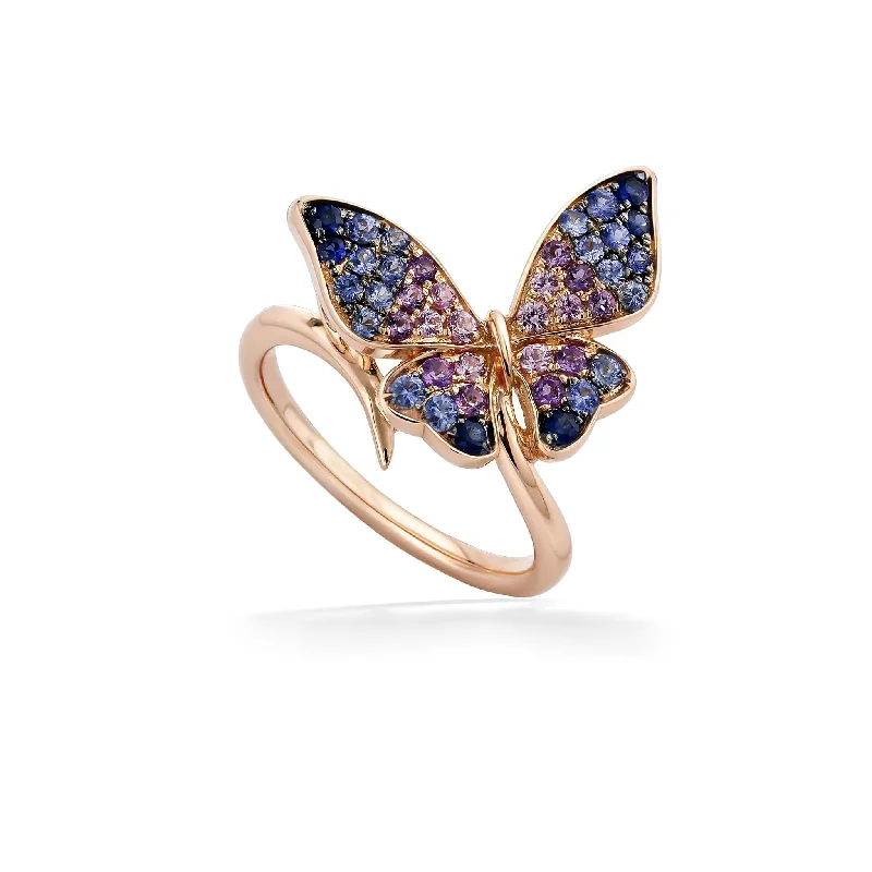 Ladies stackable rings-Le Vian Aloha Collection Butterfly Ombré Ring