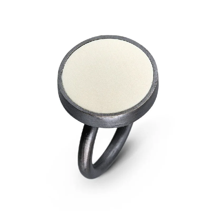 Ladies round-cut diamond rings-Stumptown Ring