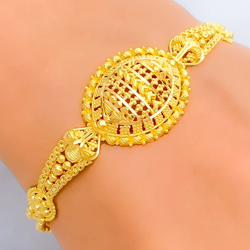 Ladies bangles set-Radiant Ritzy 22k Gold Bracelet