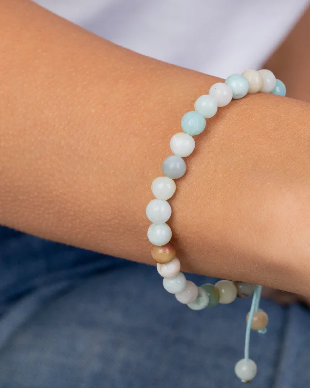 Ladies dainty bracelets-Amazonite Stones Bracelet (02)