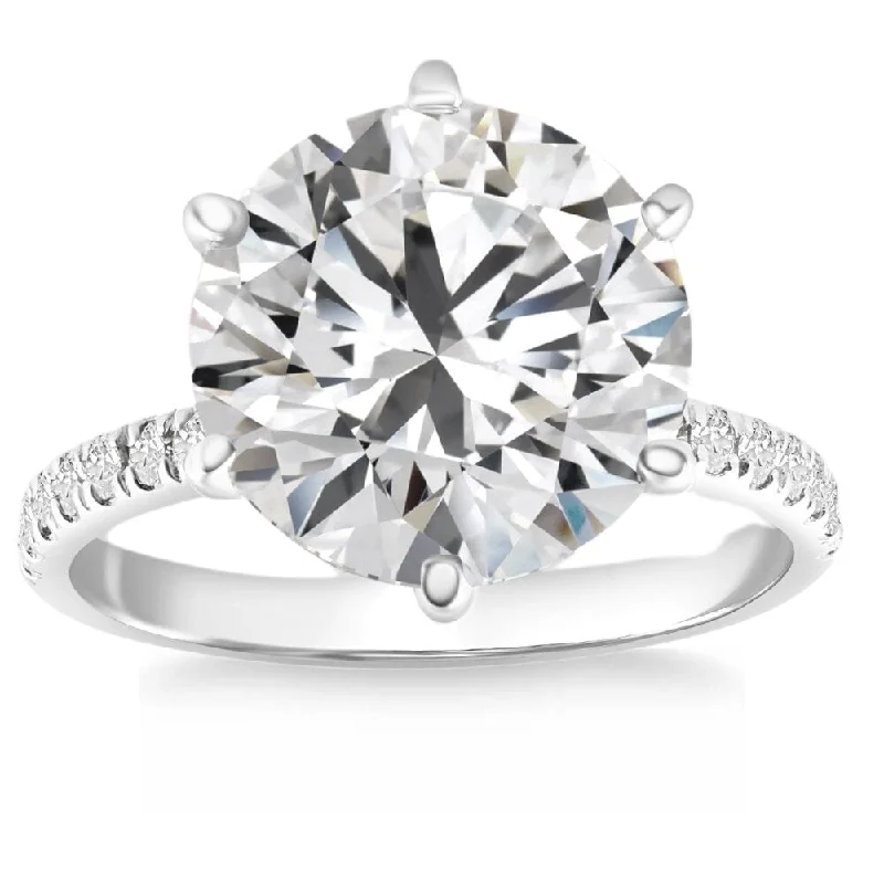 Ladies affordable solitaire engagement rings-Certified 2.33Ct Diamond Engagement Ring White Gold Lab Grown