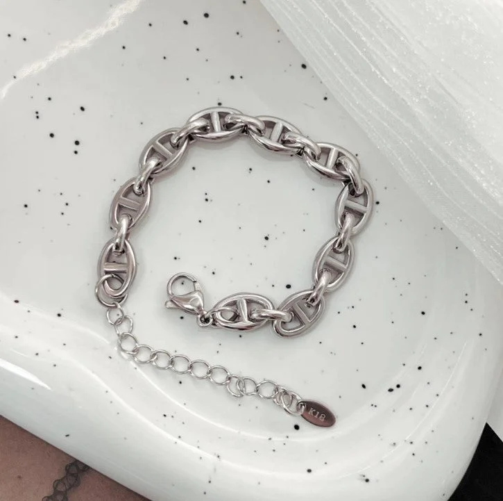 Bracelet: Steel Color