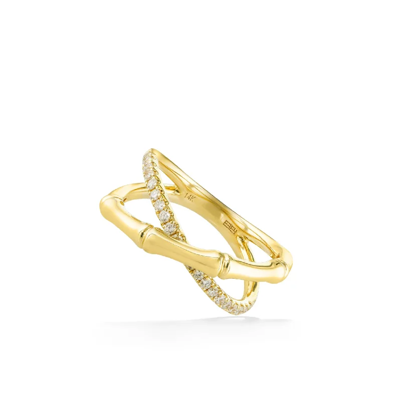 Ladies gemstone cocktail rings-Effy Bamboo Ring