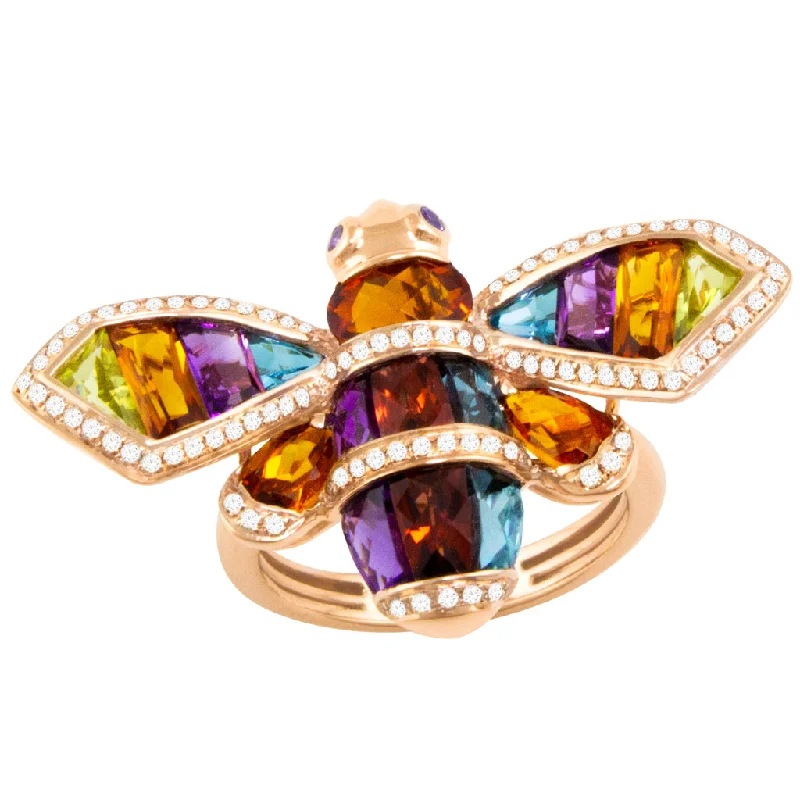 Ladies gemstone rings-Bellarri Queen Bee Ring