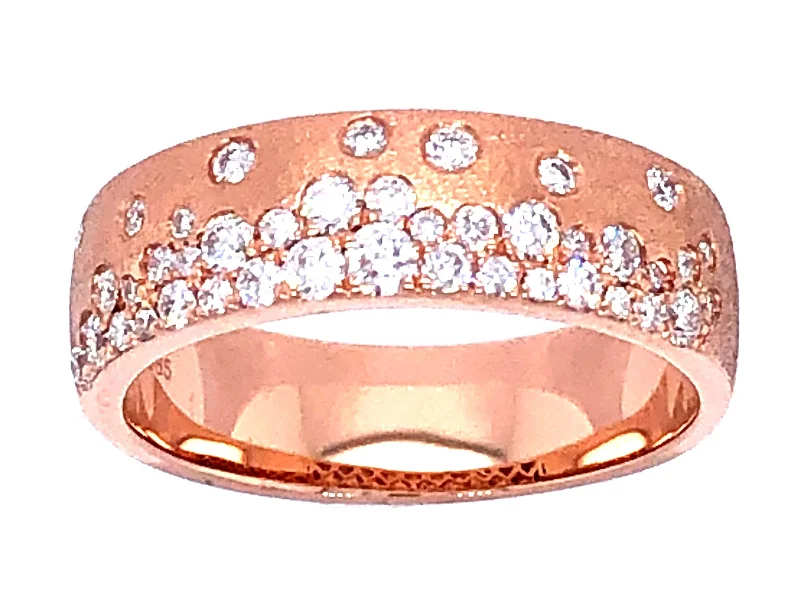 Ladies decorative rings-Diamond Cigar Band