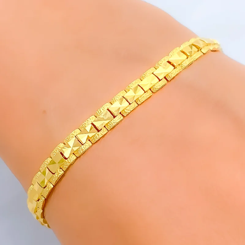 Ladies adjustable bracelets-Exquisite Charming 22k Gold Bracelet - on hold for bill