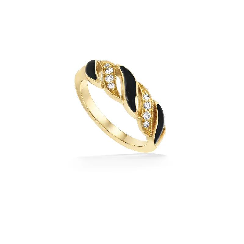 Ladies colorful sapphire rings-Kabana Inlay Ring