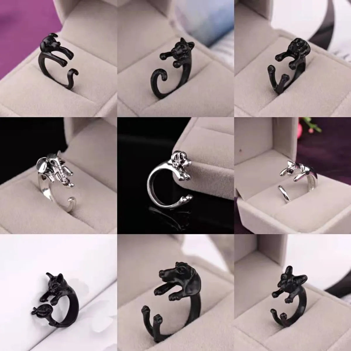 Ladies statement gemstone rings-1 Piece Fashion Animal Alloy Plating Unisex Rings