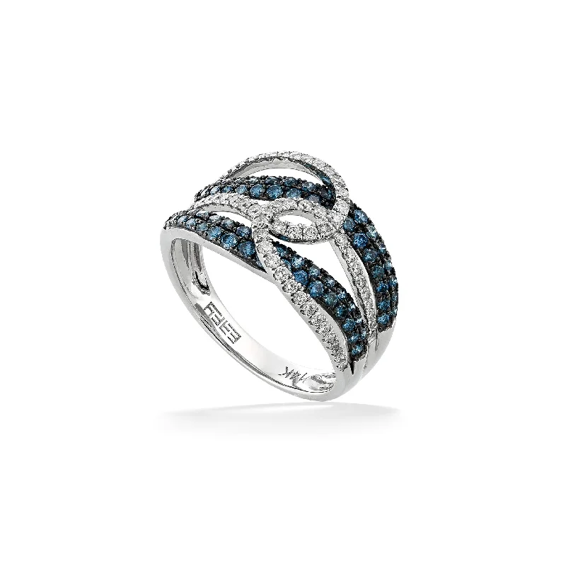 Ladies wedding rings with diamonds-Effy Bella Bleu Ring