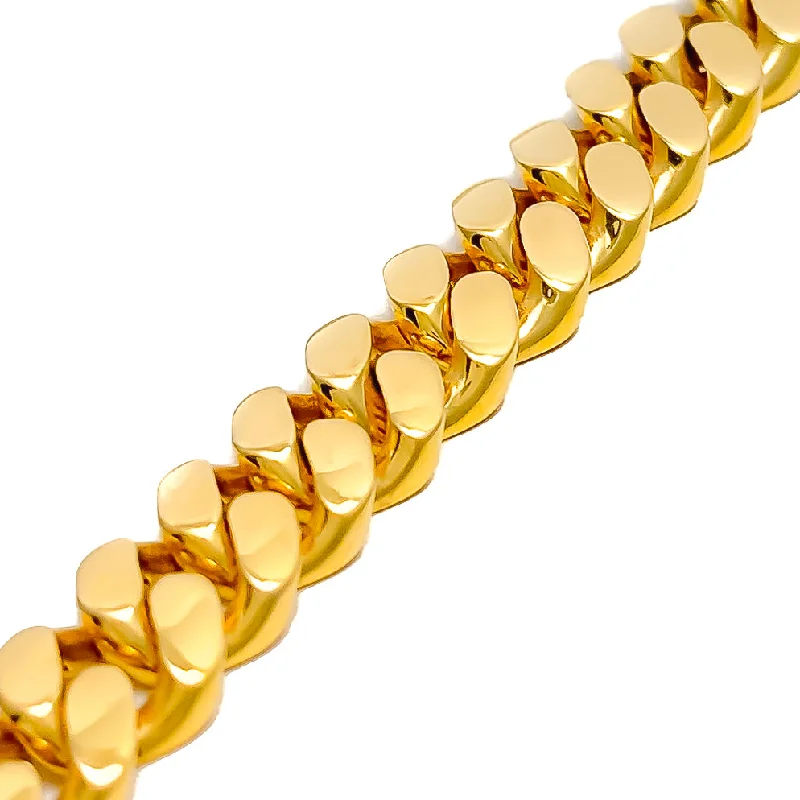 Ladies charm bracelets-Stunning 22k Gold Men's Bracelet